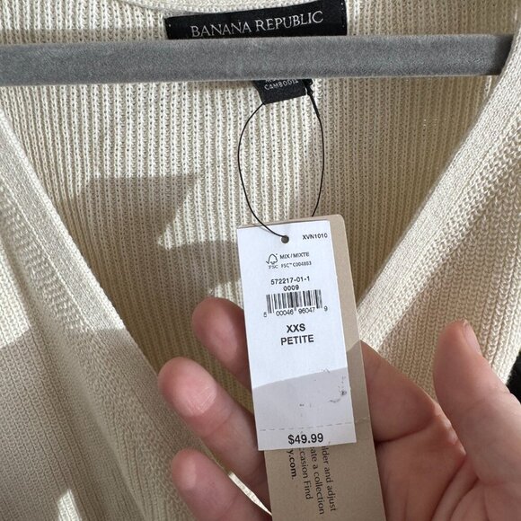 NWT Petite Wrap Sweater Tank Size XXS - Picture 2 of 4